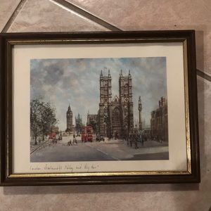 Framed print of London 1985